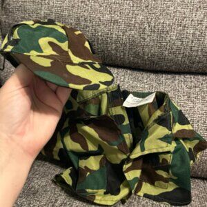 Build-A-Bear Camo Shirt and Hat